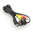 3 Male To Male S Video Din 10 Pin To 3 RCA Video Cable Flat Rca Av Cable