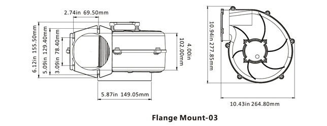 Bilge Blower, Centrifugal, 12V, 24V - detail 8