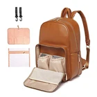 Bag Baby Bags Baby Diaper Bag PU Leather Diaper Bag Backpack Nappy Bag Baby Bags
