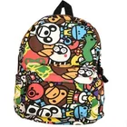 Cartoon Animal Canvas Small Child Schoolbag 3-6 Years Old Boys Girls
