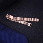Health Bracelet Wholesale Titanium Copper Color Health Japanese Magnetic Bracelet