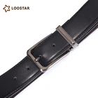 Leather Belt New Product 2018 Reversible Double Sided Pin Buckle Genuine Leather Man Belt