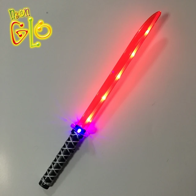 color: 1 unidad Espada brillante LED 2 en 1 con luz ninja resplandor espadas vestirse accesorios de disfraz el mejor regalo de cumpleaños para niños 