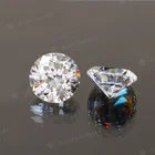 Gems Brilliant Cut White 3A Zircon Stone Gems Synthetic Round Cut Loose CZ Cubic Zirconia For Jewelry