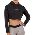 High Top Wholesale High Quality Custom Cropped Hoodie Long Sleeve Women Crop Top Hoodies
