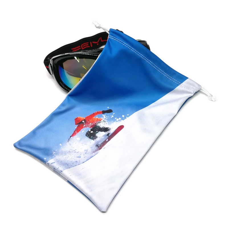Genuine Bolle Ski Goggles Microfibre Pouch Bag Drawstring 