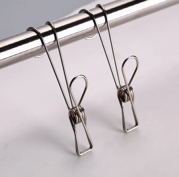 Details about   10-100x Stainless Steel Clothes Pegs Hanging Clips Pin Laundry Windproof Clamp 