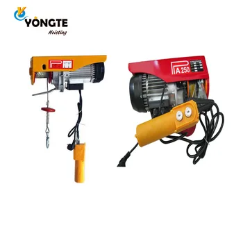 Heavy duty construction pa500 wire rope micro electric hoist
