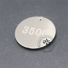 Shape Tags Tag Engraved Metal Tags High Quality Round Shape Small Custom Number Engraved Metal Tags
