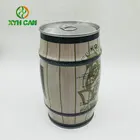 Can Tin Can Factory 1L Wine Barrel Shape 950ml Volume Tinplate Fresh Beer Tin Can