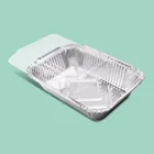 Foil Box Packing Aluminium Foil Custom Disposable Silver Foil Box Household Aluminum Foil For Food Packaging