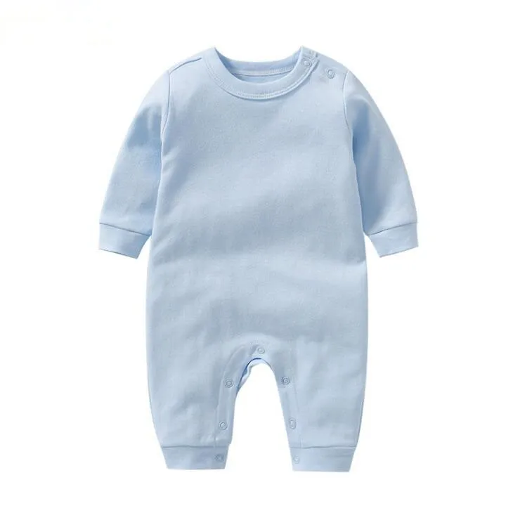 manufacturer Cotton Knitted Baby Boy Spring Clothes Romper Autumn  Sleep  Custom Print Unisex OEM