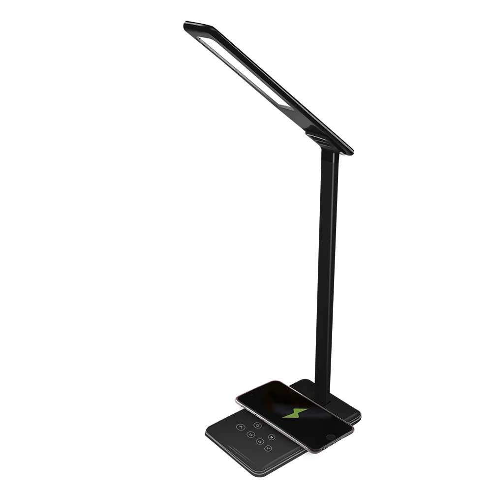 led desk light with wireless charger