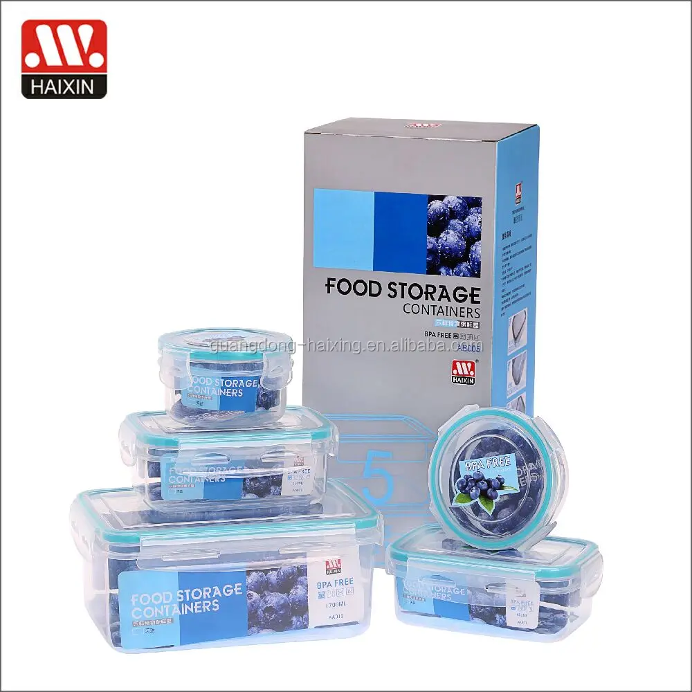 Microwave safe vacuum airtight plastic take away food storage box BPA free food containers sets