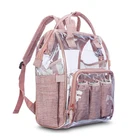 Bag Baby For Diaper Bag Backpack Shenzhen Custom Nappy Bag Mommy Bag Clear PVC Diaper Baby Backpack For Mothers