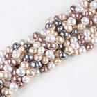 Sea Shell Beads 13*16mm Wholesale Egg Shape South Sea Shell Beads For Making Jewelry