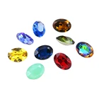 Loose Gemstone Loose Glass Stone Oval Crystal Gemstone
