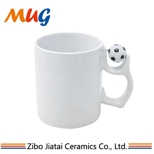 11oz promotional ceramic sublimation mug with football