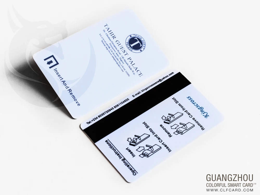 hot sell hotel pvc magnetic key card cr80 size with hico loco