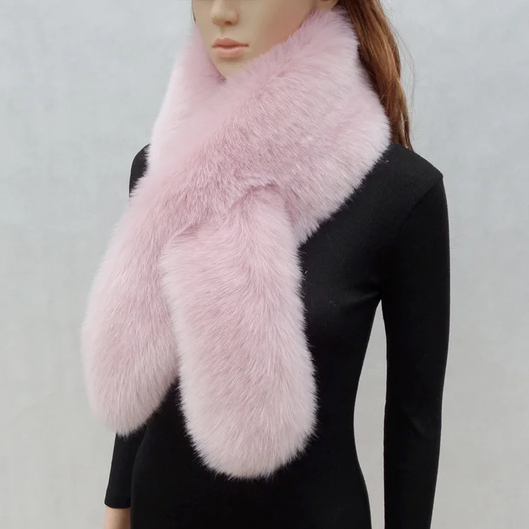 1pc Ladies' Sweet Cute Pink Warm Fur Shawl For Daily, Party, 46% OFF