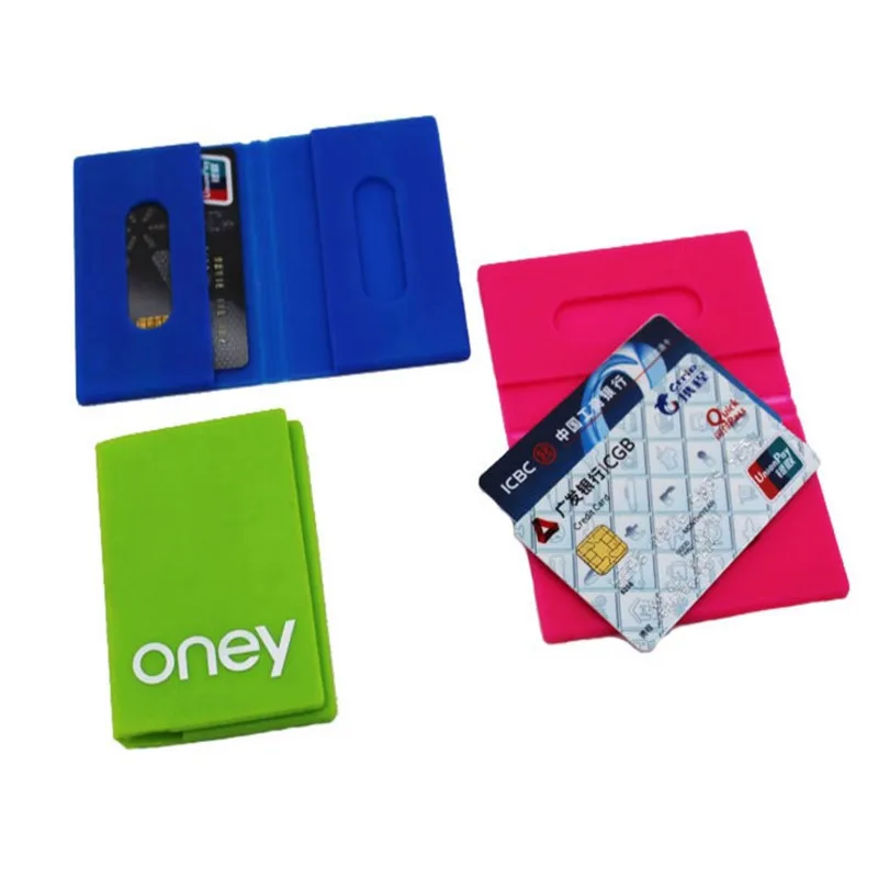 Unionpromo durable silicone business credit card holder