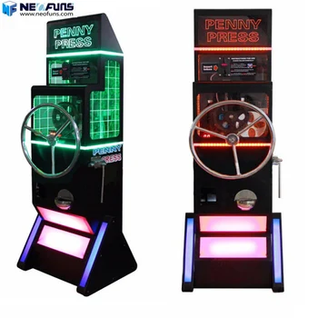 Souvenir coin arcade game machine money metal penny making prize machine for sale