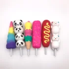 Pen Ballpoint Pen Ice Cream Pattern Novelty Soft Stress Relief Scented Squishy Pen Ballpoint Pen