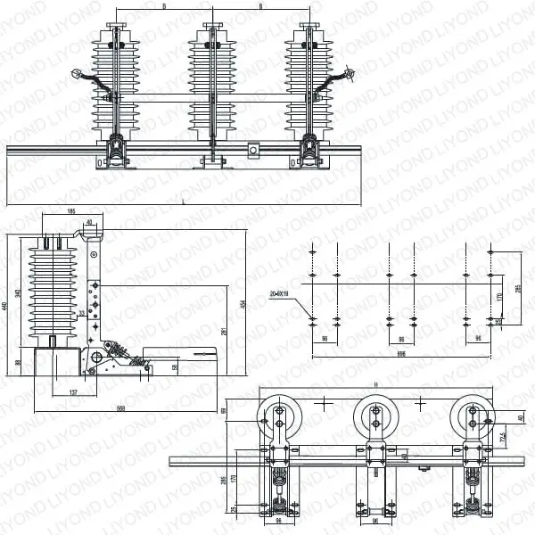 Liyond Jn B Series Grounding Switch Ac High Voltage Electric Kv