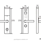Door Lock Door Fingerprint DIY Biometric Sensor Fingerprint Scanner Door Lock With Remote Control Function