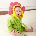 Kids Hooded Towel Hot Sale Cotton Cartoon Printed Kids Animal Hooded Bath Poncho Towel
