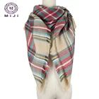 Acrylic Scarves Tartan Scarf 100% Acrylic Tartan Women's Blanket Scarf Shawl Poncho