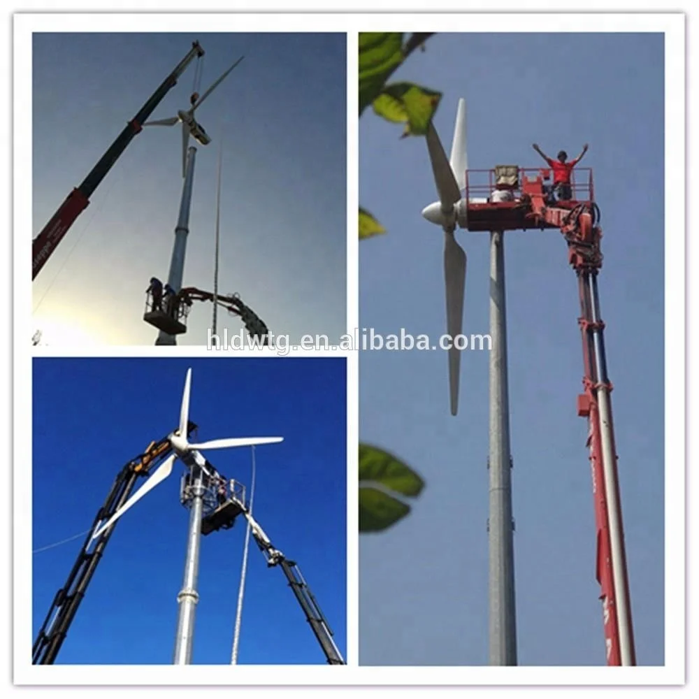 20kw 30kw pitch controlled wind turbine installation