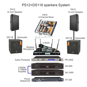 Heavy duty black speaker cable professional audio, video lighting, Subwoofer Speaker