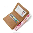 Leather Wallet Leather Card Wallet New Style Trend Guangzhou Factory Private Label Card Holder Vintage Genuine Leather Men's Wallet With ID Card Window