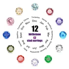 925 Sterling Silver Earrings Wholesale Birthstone 925 Sterling Silver Round Cut CZ Studs Earrings 6-8MM