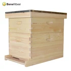 Chinese Hive Chinese Wholesale Beekeeping Equipment Bee Keeping Wooden Bee Hives With 10 8 Wood Bee Frames For Sale