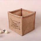 Storage Storage Storage Boxes Cloth Story Stackable ECO Friendly Brush Pot Desk Storage Box Key Natural Jute