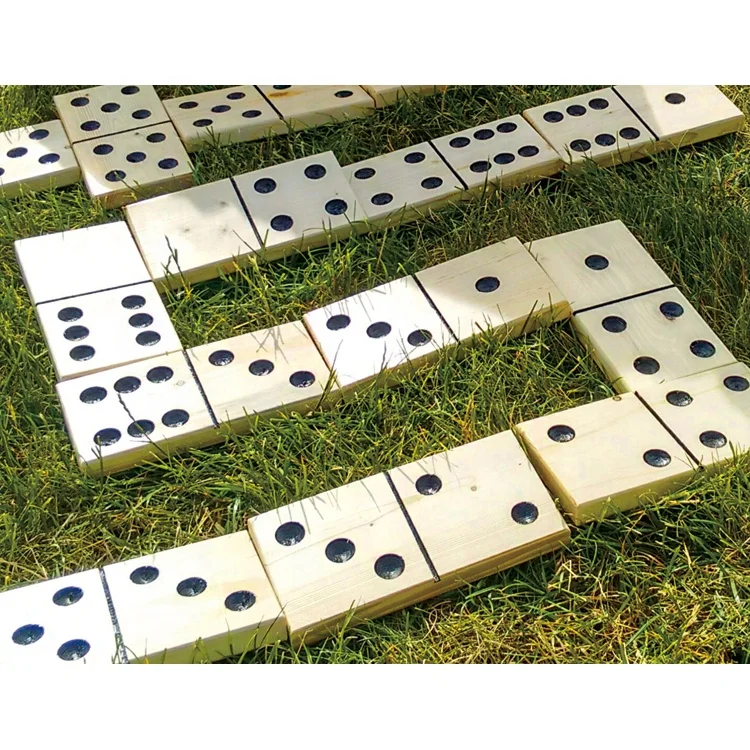 Toy set wholesale factory price outside solid wood giant wooden yard giant dice for outdoor lawn game for kids and adults