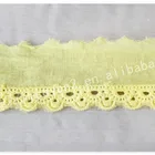 Lace Lace Customized Colors 3cm Width Embroidery Polished Cotton Lace For Garment