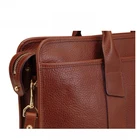 Laptop Bag China Guangzhou Manufacturer Genuine Leather Shoulder Laptop Bag Leather Briefcase Men's Bag