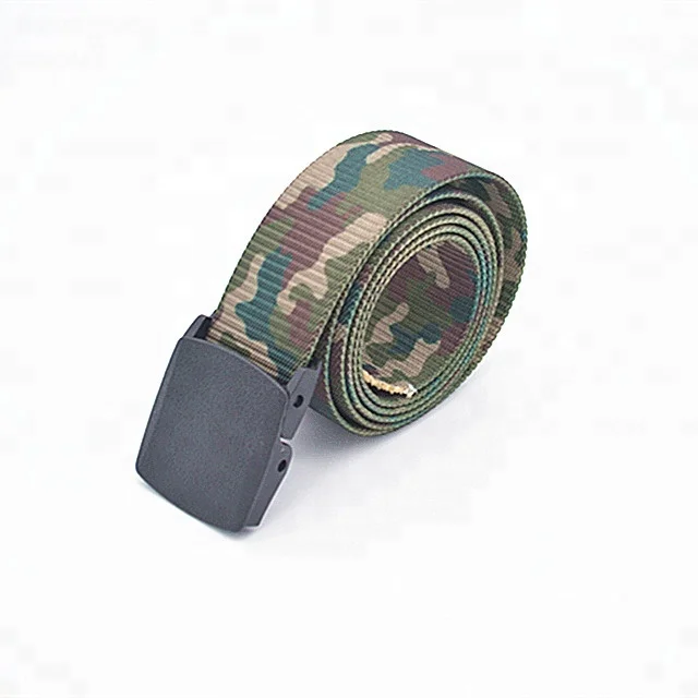 Metal buckle Canvas  Webbing belt rolls fabric tactical  belt for men