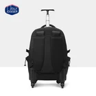 Trolley Laptop Bag Large Rolling Backpack Water Resistant Trolley College School Wheeled Laptop Trolley Student Bag