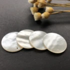 Pearl Jewelry Factory Outlet Hot Sale Good Quality Round Mother Of Pearl Gemstone Jewelry Punch White Shell