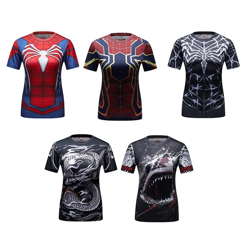 Sports Clothes Marvel Superhero Printed 