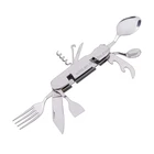 Set A21-109G Utility Cutlery Set Foldable Eating Utensil Kits Camping Tool