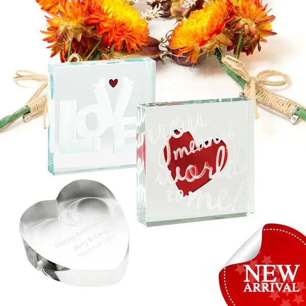 crystal glass wedding giveaway gift