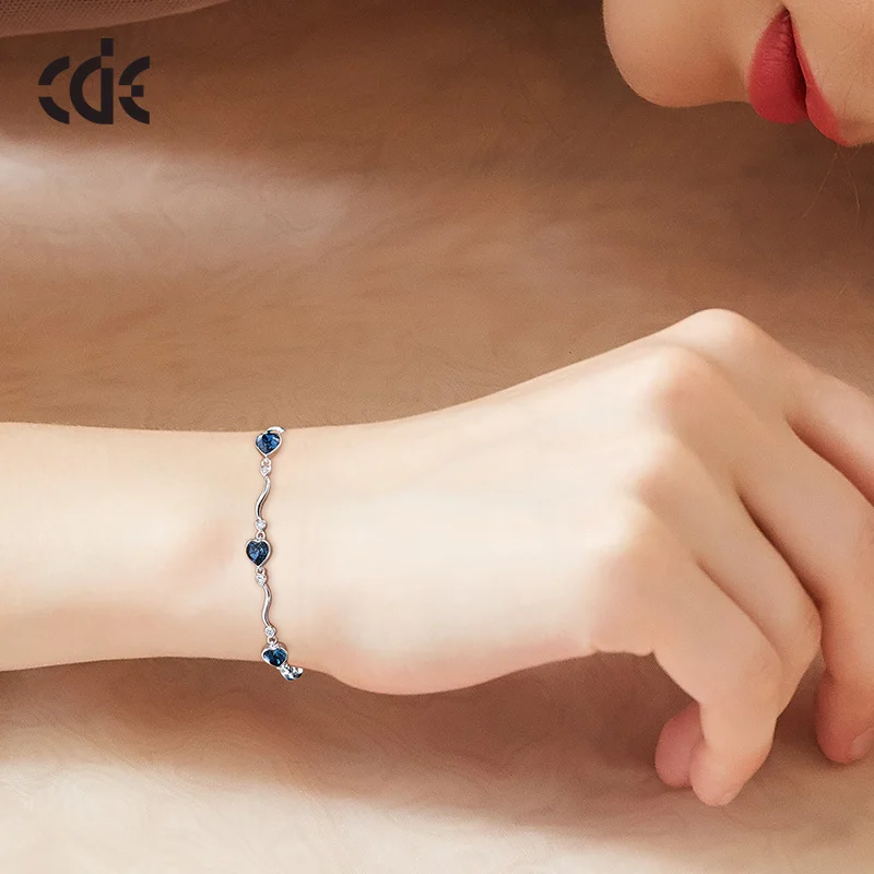 Fashion Jewelry S925 Silver Women Hand Bracelets With Stone