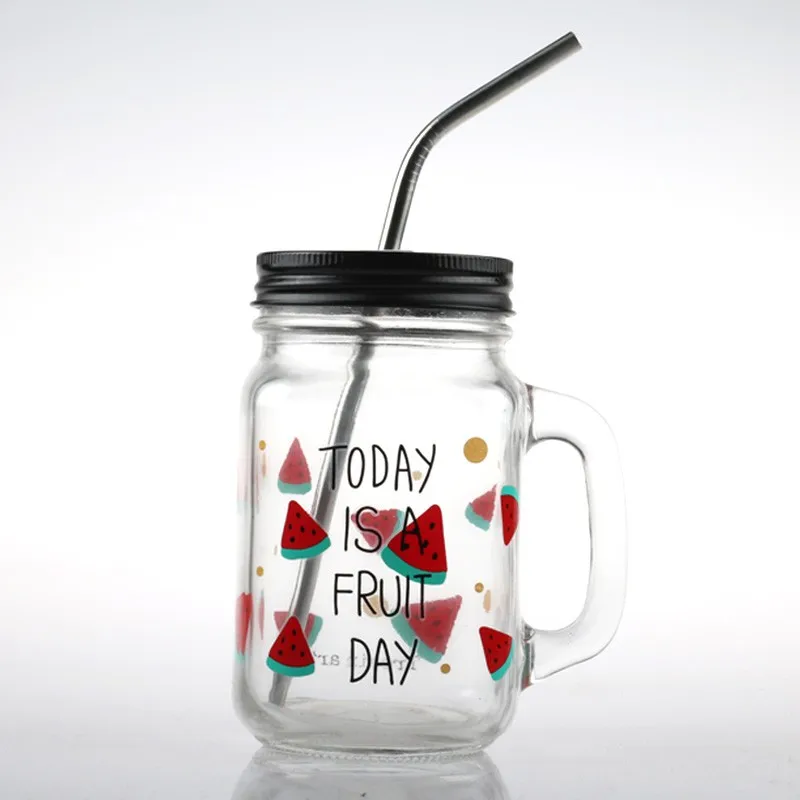 HOT SALE wholesale glass candy jar storage glass jar with metal lid mason jar for food