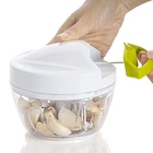 Garlic Chopper Manual Smile Mom Easy Pull Onion Chopper Pro Plastic Manual 3 Blade Chopper Garlic Peeler