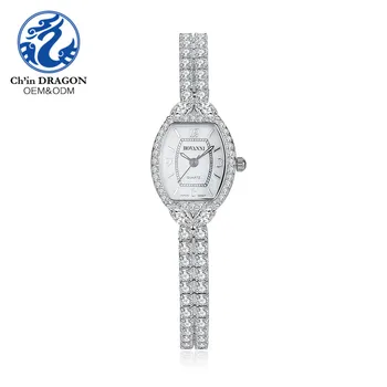 Fashion pure 925 sterling silver watch+silver watch for women